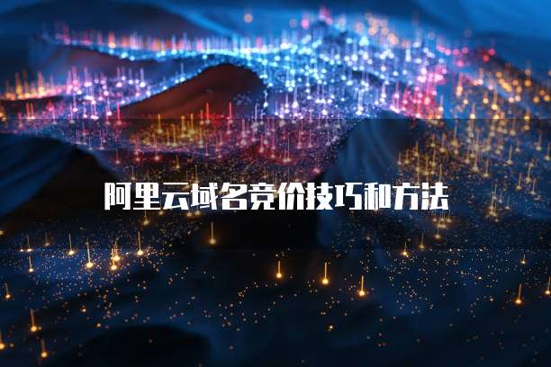 阿里云域名竞价技巧和方法