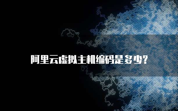 阿里云虚拟主机编码是多少？
