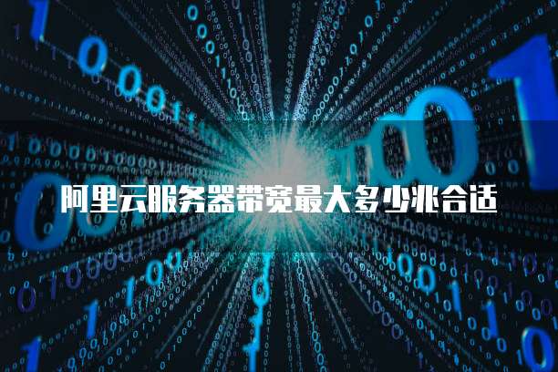 阿里云服务器带宽最大多少兆合适