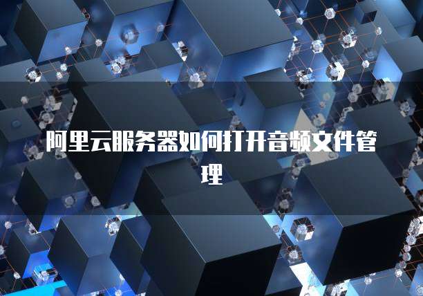 阿里云服务器如何打开音频文件管理