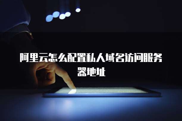 阿里云怎么配置私人域名访问服务器地址