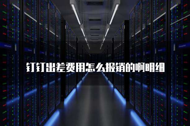 钉钉出差费用怎么报销的啊明细