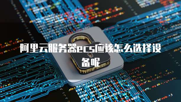 阿里云服务器ecs应该怎么选择设备呢