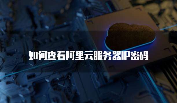 如何查看阿里云服务器IP密码