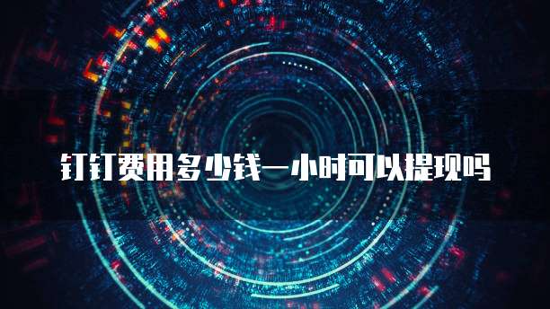 钉钉费用多少钱一小时可以提现吗