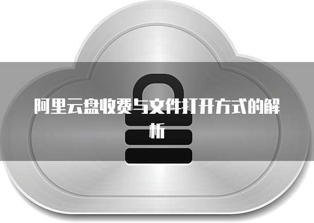 阿里云盘收费与文件打开方式的解析