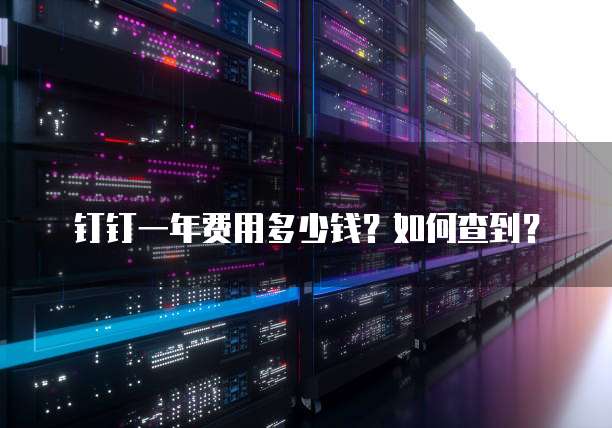 钉钉一年费用多少钱?如何查到?