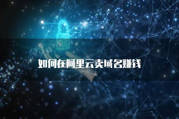 如何在阿里云卖域名赚钱
