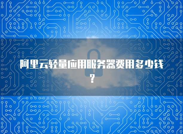 阿里云轻量应用服务器费用多少钱?
