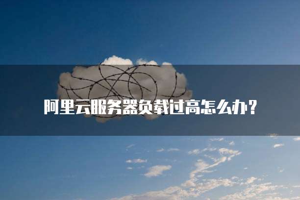 阿里云服务器负载过高怎么办?
