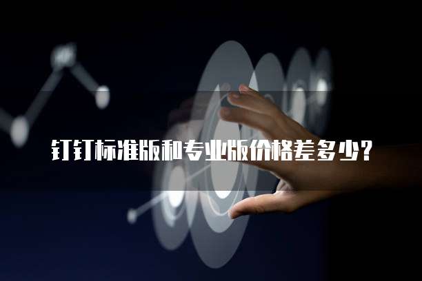 钉钉标准版和专业版价格差多少？