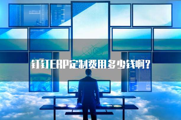 钉钉ERP定制费用多少钱啊？