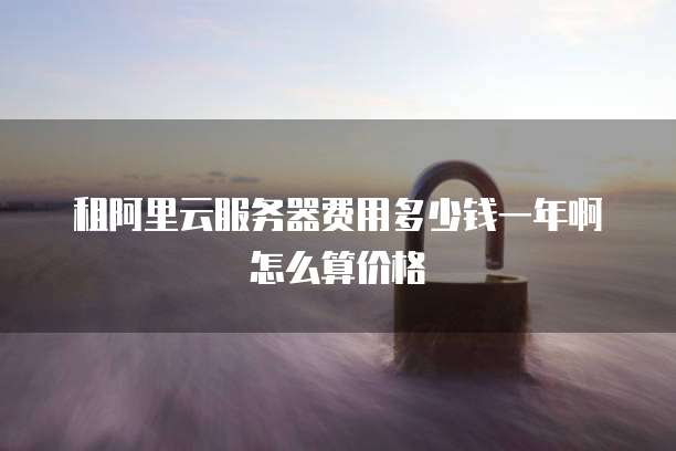 租阿里云服务器费用多少钱一年啊怎么算价格