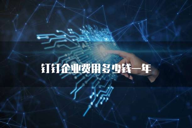 钉钉企业费用多少钱一年