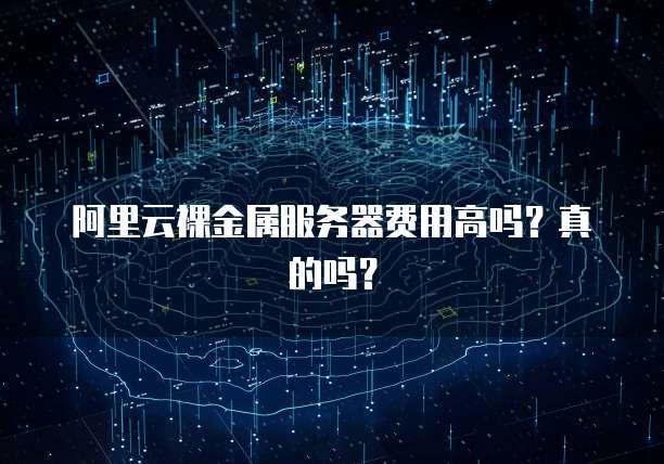 阿里云裸金属服务器费用高吗?真的吗?
