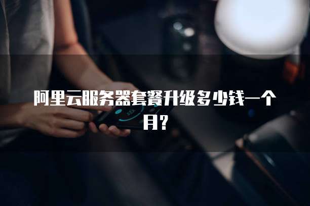 阿里云服务器套餐升级多少钱一个月?
