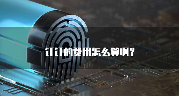 钉钉的费用怎么算啊?
