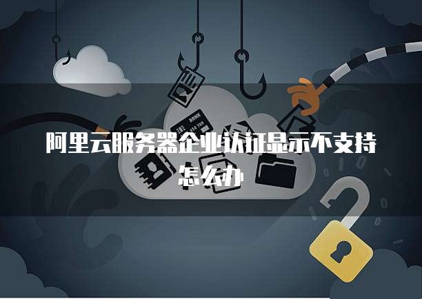 阿里云服务器企业认证显示不支持怎么办