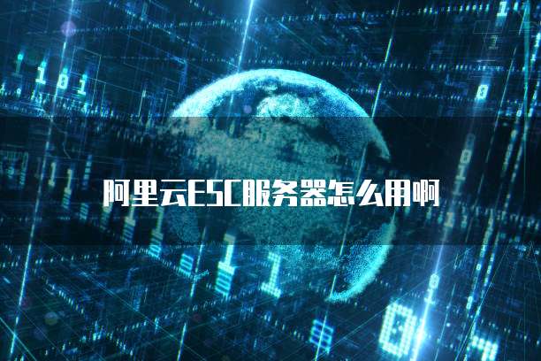 阿里云ESC服务器怎么用啊