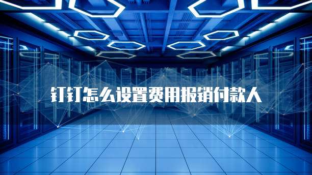 钉钉怎么设置费用报销付款人