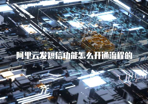 阿里云发短信功能怎么开通流程的