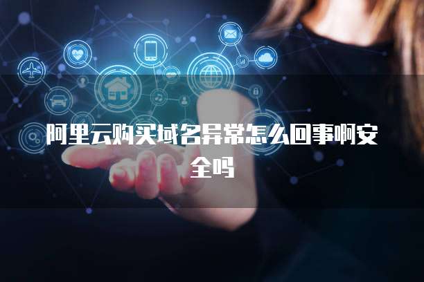 阿里云购买域名异常怎么回事啊安全吗