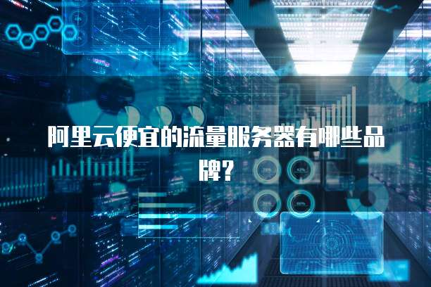 阿里云便宜的流量服务器有哪些品牌?
