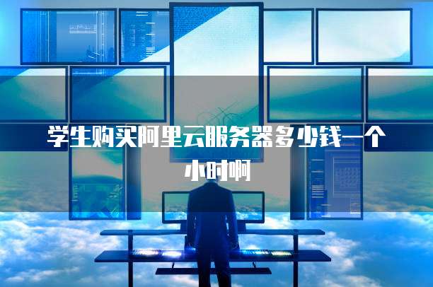 学生购买阿里云服务器多少钱一个小时啊