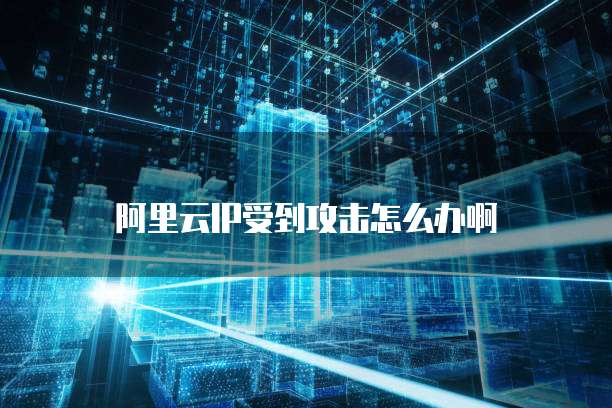 阿里云IP受到攻击怎么办啊