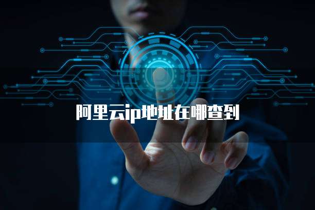 阿里云ip地址在哪查到