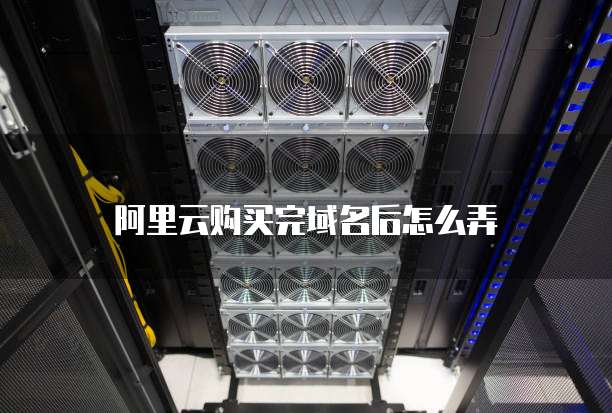 阿里云购买完域名后怎么弄