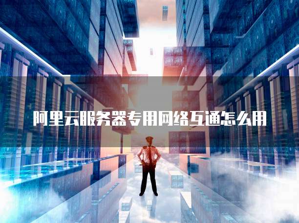 阿里云服务器专用网络互通怎么用