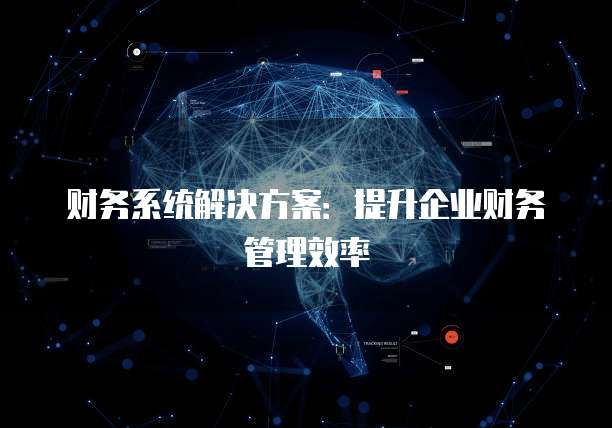 财务系统解决方案:提升企业财务管理效率
