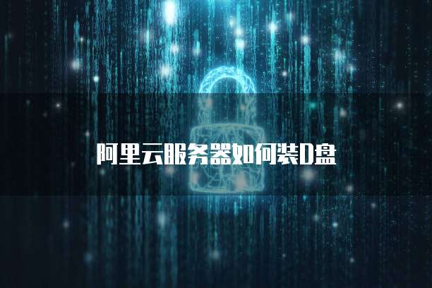 阿里云服务器如何装D盘