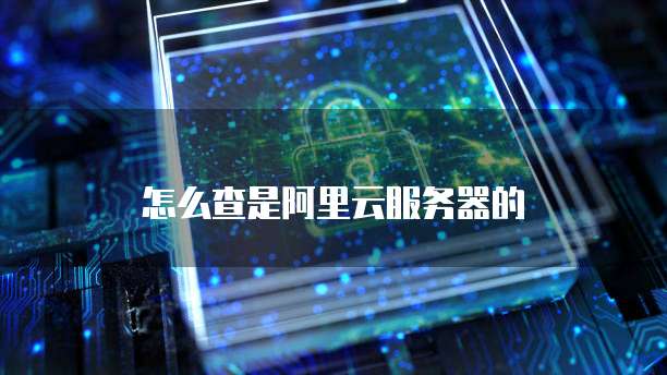 怎么查是阿里云服务器的