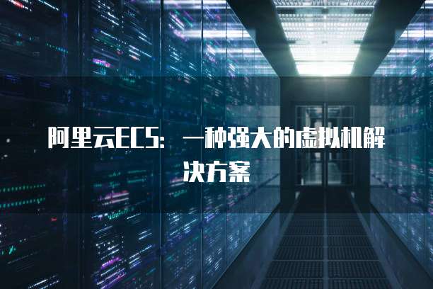 阿里云ECS:一种强大的虚拟机解决方案
