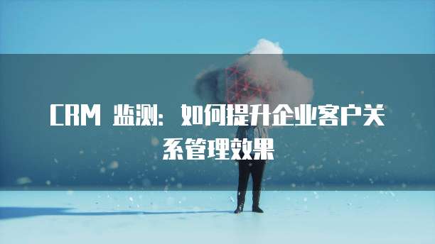CRM 监测：如何提升企业客户关系管理效果
