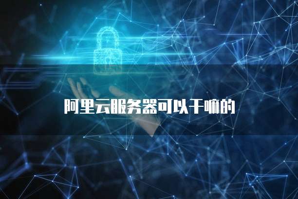 阿里云服务器可以干嘛的
