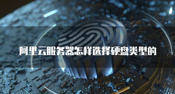 阿里云服务器怎样选择硬盘类型的