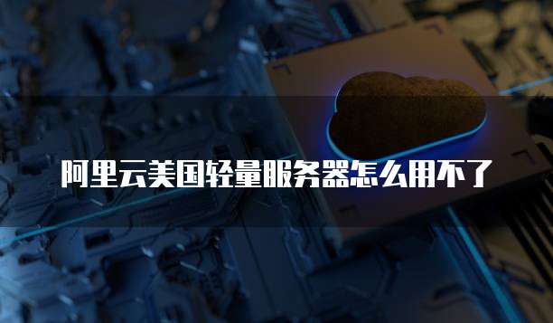 阿里云美国轻量服务器怎么用不了