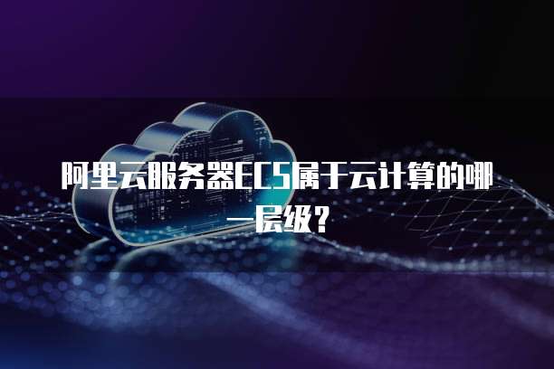 阿里云服务器ECS属于云计算的哪一层级?