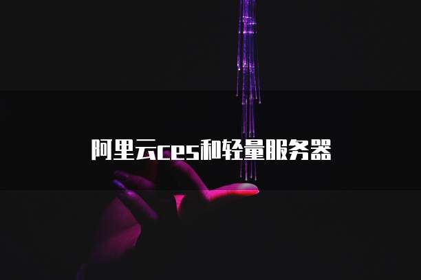 阿里云ces和轻量服务器