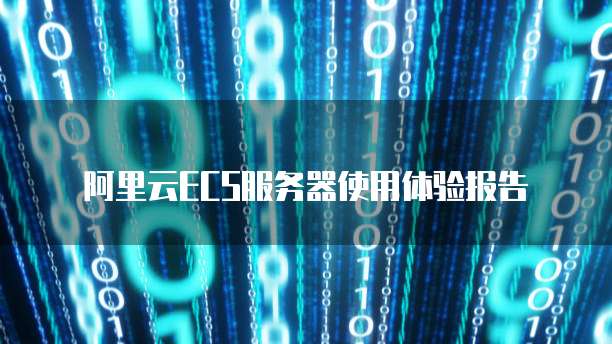 阿里云ECS服务器使用体验报告