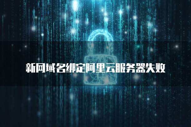 新网域名绑定阿里云服务器失败