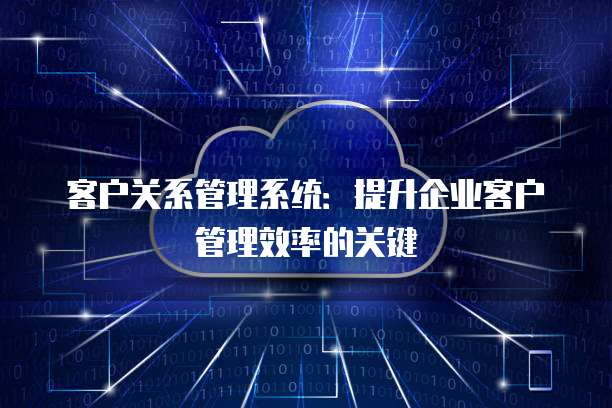 客户关系管理系统:提升企业客户管理效率的关键