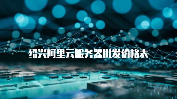 绍兴阿里云服务器批发价格表