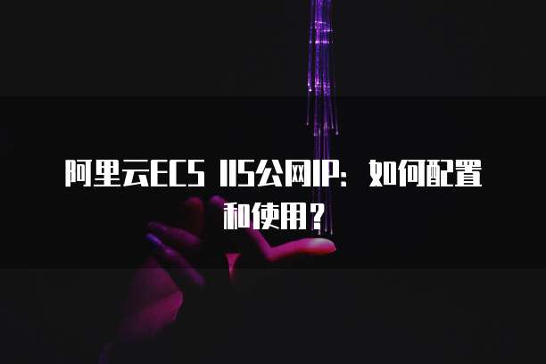 阿里云ECS IIS公网IP:如何配置和使用?