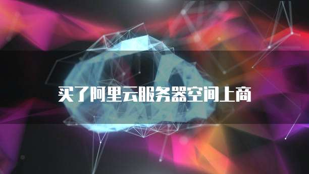 买了阿里云服务器空间上商