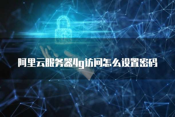 阿里云服务器4g访问怎么设置密码
