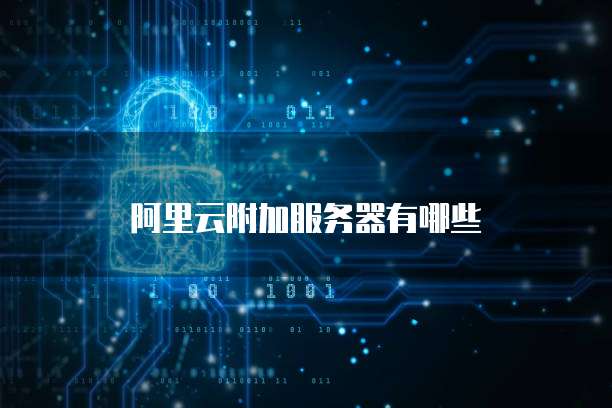 阿里云附加服务器有哪些